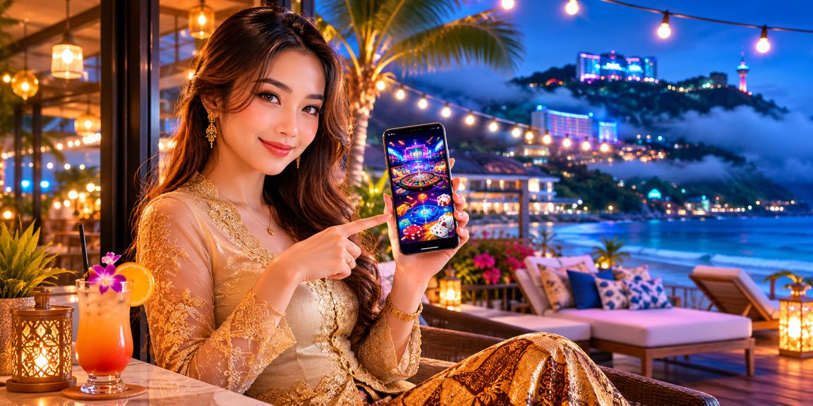 Genting Highlands casino entertainment in traditional kebaya attire reflecting the vibrant spirit of the 1cinta platform through the mobile app