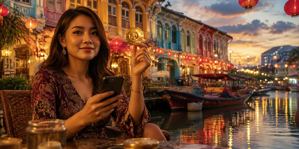 Penang Malay-style mobile casino illustrating the ease of playing on the 1cinta app